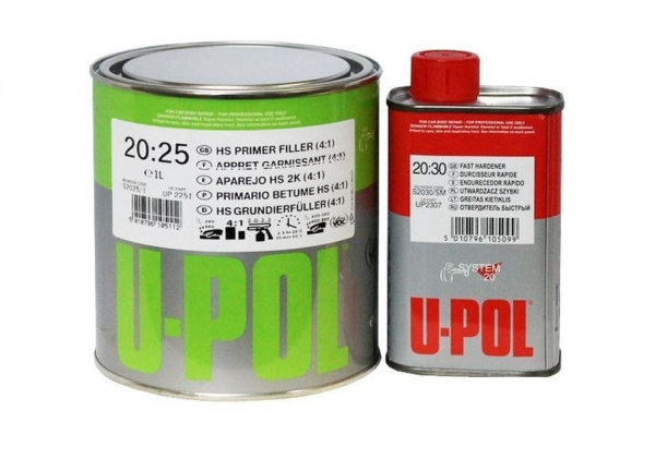 Грунт наполнитель серый UHS 4 1 1л (уп.6шт) UPOL